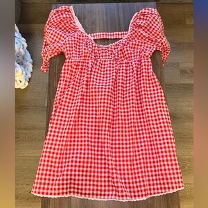 Red Checkered Dress